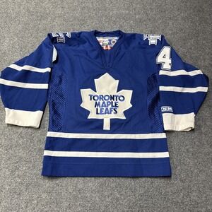 VTG Toronto Maple Leafs CCM Stitched Jersey Youth Small / Medium #14 Stajan READ